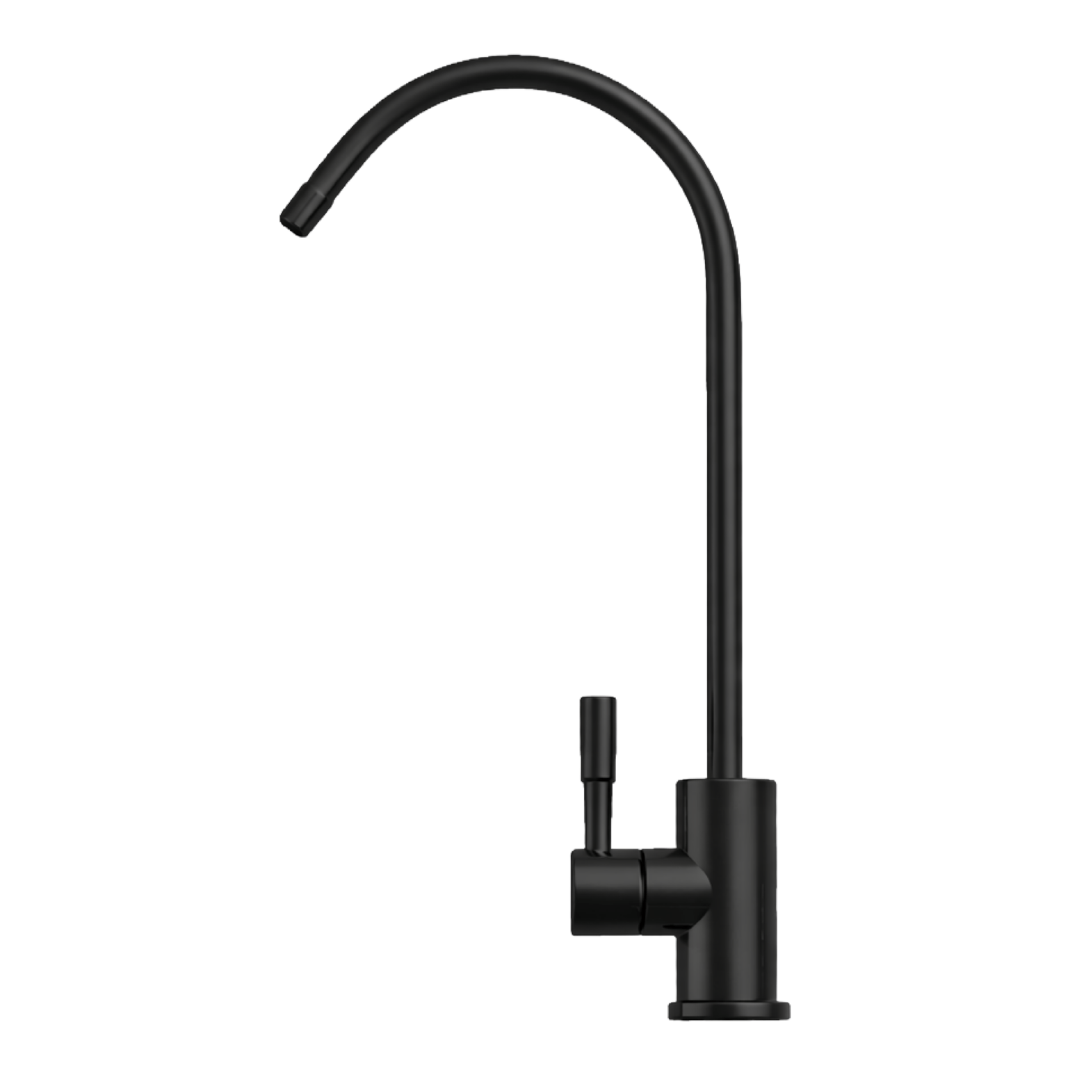 332236-BK-1536x1536 Puritek Floa Rubinetto di prelievo 1 via Acciaio Inox per depuratori 1/4” Nero Opaco - immagine 1