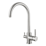 Puritek 350 Rubinetto da cucina 3 vie 3/8” Cromo Satinato
