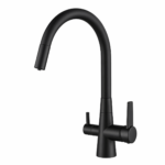 Shurity Flexi Rubinetto da cucina 3 vie Nero Opaco