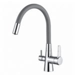 Shurity Flexi Rubinetto da cucina 3 vie Cromo/Grigio