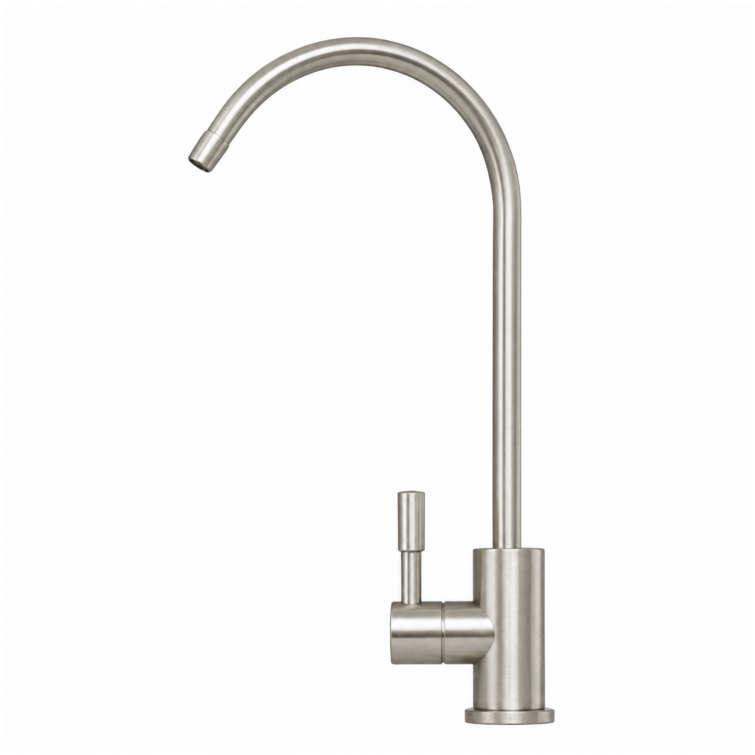 332236-NK-1536x1536 Puritek Floa Rubinetto di prelievo 1 via Acciaio Inox per depuratori 1/4” Nickel Spazzolato - immagine 1
