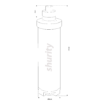 Filtro Shurity Sky Blue Slim Microfiltrazione Antimicrobico - 5.000lt. - immagine 2