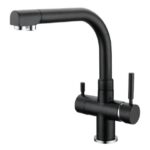 Shurity 380 Rubinetto da cucina 3 vie 3/8” Nero Opaco