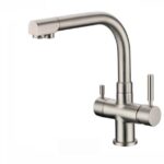 Shurity 380 Rubinetto da cucina 3 vie 3/8” Nickel Spazzolato