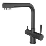 Shurity 420 Rubinetto da cucina 4 vie 3/8" Nero Opaco