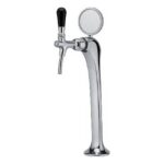 Shurity Ice Colonnina meccanica 1 via con medaglioni ricircolo acqua rubinetto con compensatore cromata