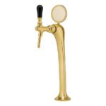 Shurity Ice Colonnina meccanica  1 via senza medaglioni ricircolo acqua rubinetto con compensatore dorata