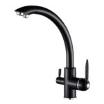 Shurity 340 Rubinetto da cucina 3 vie 3/8” Nero Opaco