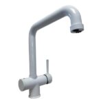 Shurity 392 Rubinetto da cucina Canna Alta 3 vie 3/8” Bianco