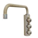Shurity 312 Rubinetto di prelievo 3 vie Sottofinestra per depuratori 6mm. Granito Avena