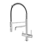 Shurity 395 Rubinetto da cucina con Doccetta a molla 3 vie 3/8” Cromo