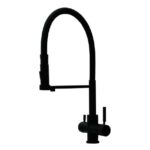 Shurity 460 Rubinetto da cucina con Doccetta in gomma 4 vie 3/8” Nero