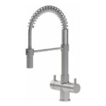 Shurity Milano Rubinetto da cucina a molla 3 vie 3/8” Nickel Spazzolato