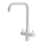 Shurity Monza Rubinetto da cucina 3 vie 3/8” Bianco Opaco
