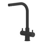 Shurity Sorrento Rubinetto da cucina 3 vie 3/8” Nero Opaco