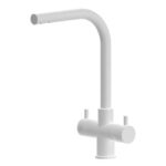 Shurity Sorrento Rubinetto da cucina 3 vie 3/8” Bianco Opaco
