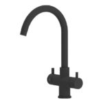 Shurity Verona Rubinetto da cucina 3 vie 3/8” Nero Opaco