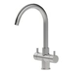 Shurity Verona Rubinetto da cucina 3 vie 3/8” Nickel Spazzolato