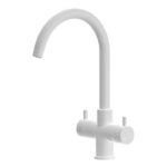 Shurity Verona Rubinetto da cucina 3 vie 3/8” Bianco Opaco