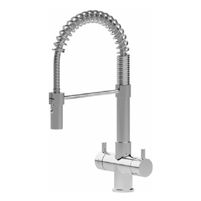 330943-CR -- 000 (1092) Shurity Milano Rubinetto da cucina a molla 5 vie 3/8” Cromo - immagine 1
