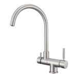 Shurity 470 Rubinetto da cucina Abbattibile sottofinestra 4 vie 3/8” Nickel Spazzolato