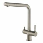 Shurity 382 Rubinetto da cucina con Doccetta estraibile 3 vie 3/8” Nickel Spazzolato