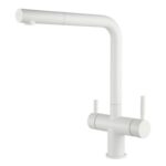 Shurity 382 Rubinetto da cucina con Doccetta estraibile 3 vie 3/8” Bianco