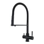 Shurity 560 Rubinetto da cucina con Doccetta in gomma 5 vie 3/8” Nero