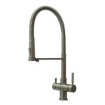 Shurity 560 Rubinetto da cucina con Doccetta in gomma 5 vie 3/8” Nickel Spazzolato