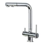 Shurity 381 Rubinetto da cucina con Doccetta estraibile 3 vie 3/8” Cromo