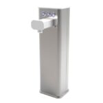 Shurity Kora Basic Colonnina meccanica 3 vie con pulsanti Inox/Bianca