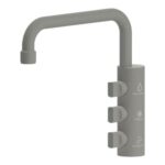 Shurity Napoli Rubinetto di prelievo Sottofinestra per depuratori 3 Vie 6mm. Grigio Tortora