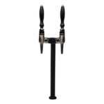Shurity Fit Colonnina Meccanica 2 vie Nero Opaco con rubinetti Cromati