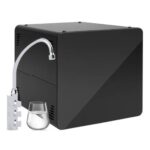 Puritek Micro Box Frigogasatore acqua con Filtrazione per Cassettone Cucina - 3 vie, Liscia, Gassata e Fredda - BLACK EDITION