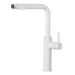 Shurity 385 Rubinetto da cucina con Doccetta estraibile 3 vie 3/8” Bianco