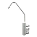 Shurity 302 Acciaio Inox Rubinetto di prelievo 3 vie per depuratori 1/4”mm. Bianco