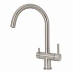 Shurity 354 Rubinetto da cucina 3 vie Acciaio Inox 3/8” Nickel Spazzolato
