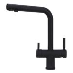 Shurity 384 Rubinetto da cucina 3 vie Acciaio Inox 3/8” Nero Opaco