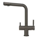 Shurity 384 Rubinetto da cucina 3 vie Acciaio Inox 3/8” Grigio Metallizzato