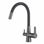 Shurity Flexi Rubinetto da cucina 3 vie Nero/Grigio Antracite