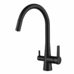 Shurity Flexi Rubinetto da cucina 3 vie Nero Opaco