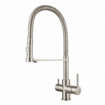 Shurity 365 Rubinetto da cucina con Doccetta 3 vie Nickel Spazzoalto