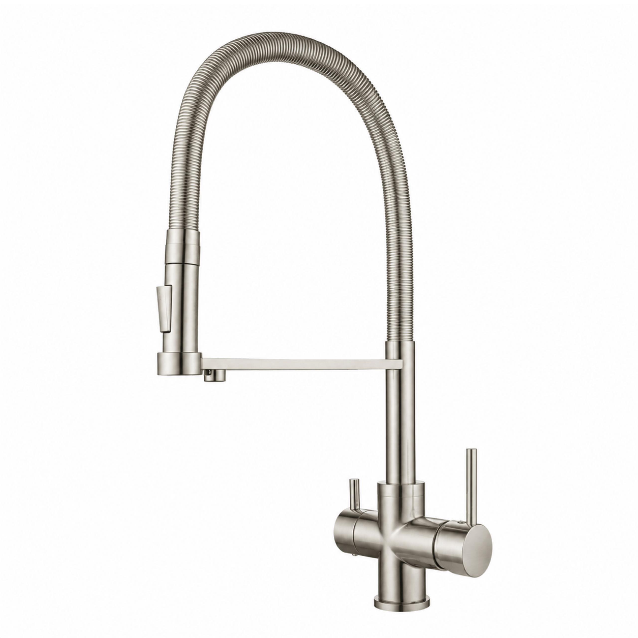 365nk Shurity 365 Rubinetto da cucina con Doccetta 3 vie Nickel Spazzoalto - immagine 1