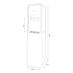 Puritek Luvia Dispenser Acqua Refrigerata a Colonna con Osmosi Inversa - 3 vie acqua fredda, calda e ambiente - immagine 2