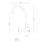 Puritek Firenze Rubinetto di prelievo per depuratori 1 Via 6mm. Granito Avena - immagine 2