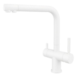 Puritek 424 Rubinetto da cucina 4 vie Acciaio Inox Bianco