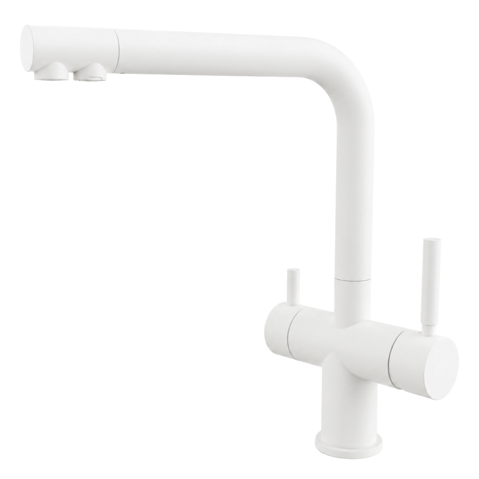 332019-BI-1536x1536 Shurity 524 Rubinetto da cucina 5 vie Acciaio Inox Bianco - immagine 1