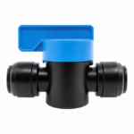 Fluid Fit Valvola intermedia nera 6mm/6mm