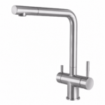 Puritek 382 Rubinetto da cucina con Doccetta estraibile 3 vie 3/8” Grigio